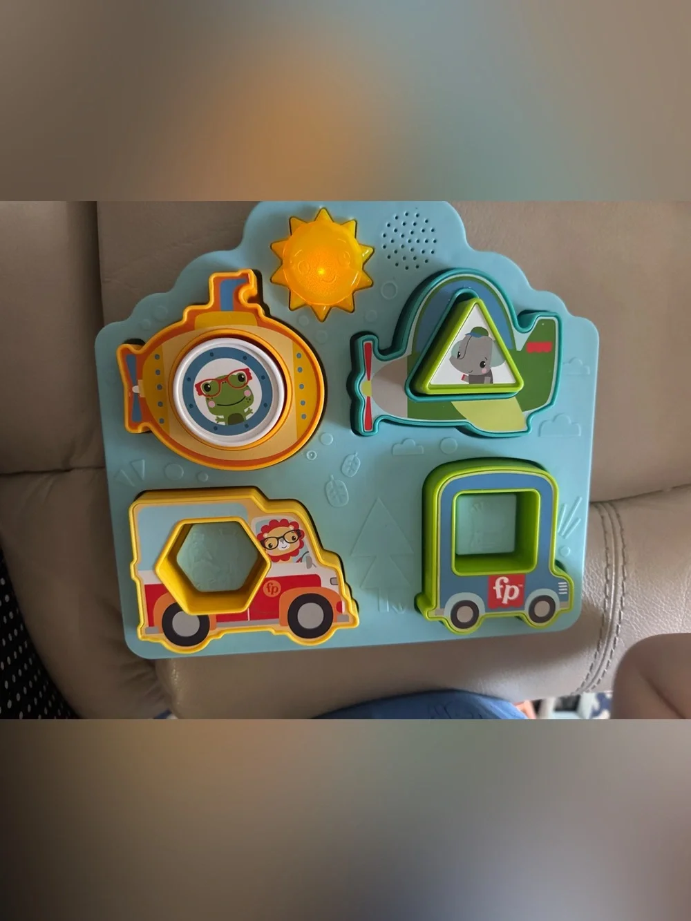 Fisher-Price Blue Multi-Vehicle Activity Puzzle Shape Sorter